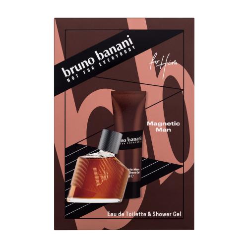Bruno Banani Magnetic Man dárková kazeta pro muže toaletní voda 30 ml + sprchový gel 50 ml