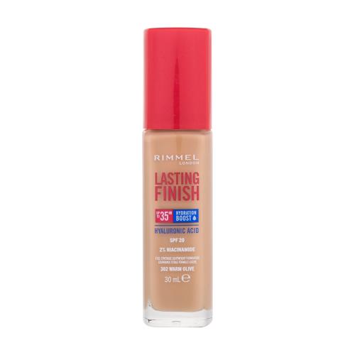 Rimmel Lasting Finish 35H Hydration Boost hydratační make-up SPF 20 odstín 302 Warm Olive 30 ml