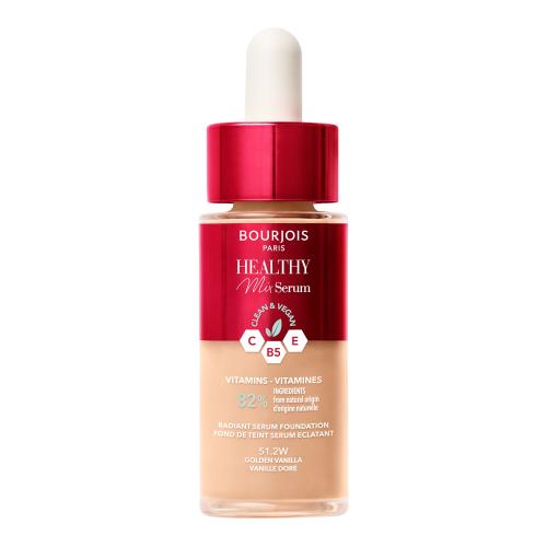 BOURJOIS Paris Healthy Mix Clean & Vegan Serum Foundation 30 ml rozjasňující tekutý make-up pro ženy 51.2W Golden Vanilla