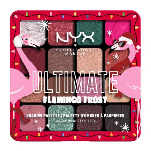 NYX Professional Makeup Fa La La L.A. Land Ultimate Flamingo Frost 12,8 g vánoční paletka očních stínů pro ženy