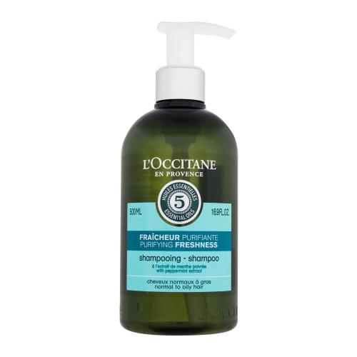 L'Occitane Aromachology Purifying Freshness 500 ml osvěžující šampon pro normální až mastné vlasy pro ženy