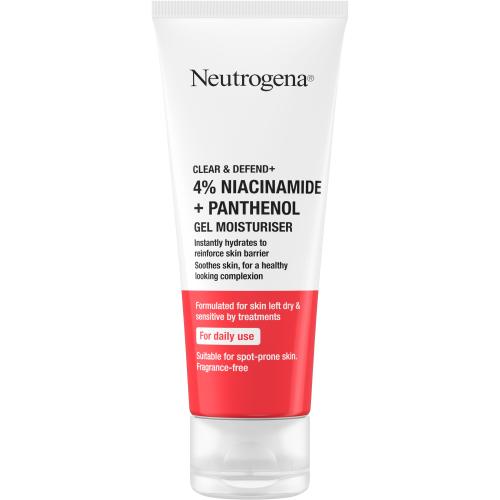 Neutrogena Clear & Defend+ Gel Moisturiser 50 ml hydratační gel s niacinamidem a panthenolem unisex