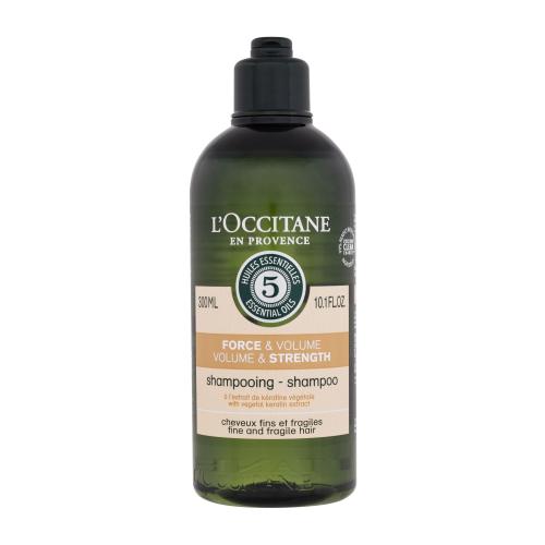 L'Occitane Aromachology Volume & Strength 300 ml posilující a objemový šampon pro jemné vlasy pro ženy