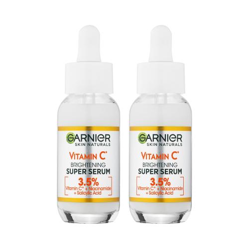 Garnier Skin Naturals Vitamin C Brightening Super Serum set pro ženy 2x pleťové sérum 30 ml