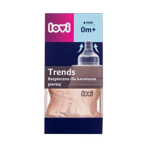 LOVI Trends Bottle 0m+ Pink 120 ml kojenecká lahev pro děti