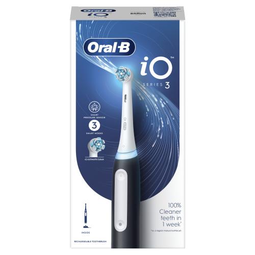 Oral-B iO Series 3 Black 1 ks elektrický zubní kartáček unisex