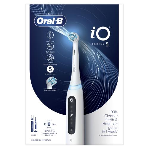 Oral-B iO Series 5 White 1 ks elektrický zubní kartáček unisex