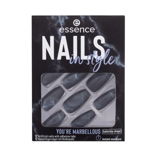Essence Nails In Style umělé nehty se samolepícími polštářky pro ženy umělé nehty 12 ks 17 You're Marbellous