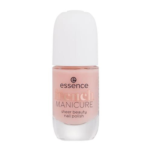 Essence French Manicure Sheer Beauty Nail Polish 8 ml poloprůhledný lak na nehty pro francouzskou manikúru pro ženy 01 Peach Please!