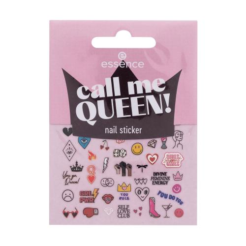 Essence Nail Stickers Call Me Queen! nálepky na nehty s rozmanitými motivy pro ženy nálepky na nehty 45 ks
