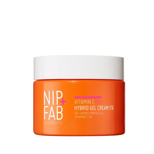 NIP+FAB Illuminate Vitamin C Fix Hybrid Gel Cream 5% 50 ml rozjasňující a hydratující pleťový krém pro ženy