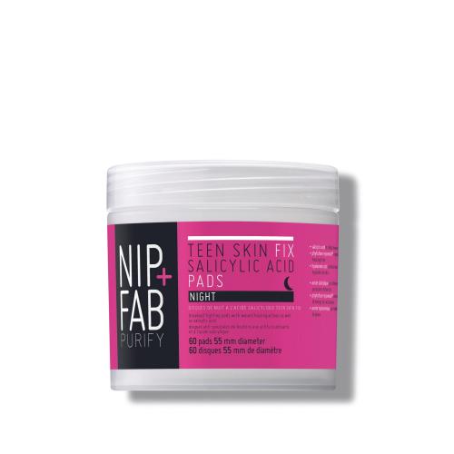 NIP+FAB Purify Salicylic Fix Night Pads noční čisticí tamponky pro aknózní pleť pro ženy noční čisticí pleťové tamponky 60 ks