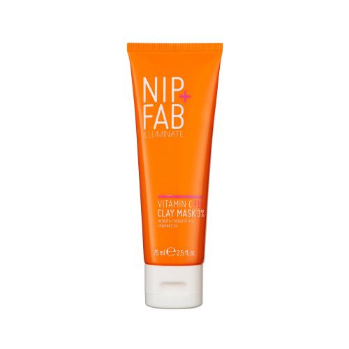 NIP+FAB Illuminate Vitamin C Fix Clay Mask 3% 75 ml čisticí a rozjasňující pleťová maska pro ženy