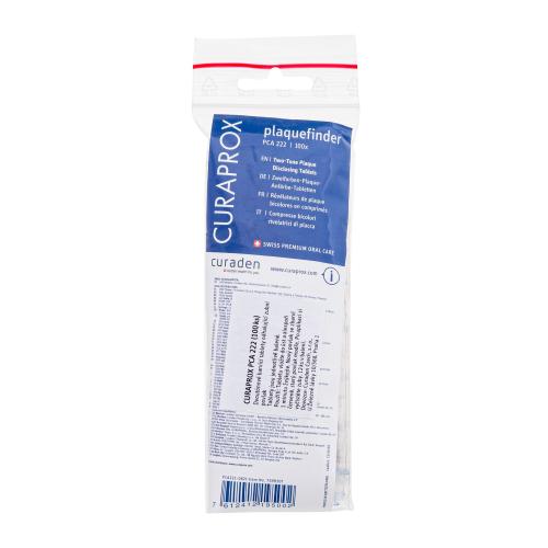 Curaprox PCA 222 Plaquefinder žvýkací tablety pro zvýraznění zubního plaku unisex žvýkací tablety 100 ks