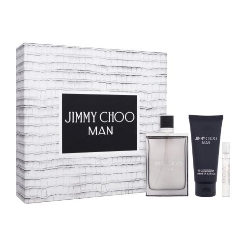 Jimmy Choo Jimmy Choo Man dárková kazeta pro muže toaletní voda 100 ml + sprchový gel 100 ml + toaletní voda 7,5 ml