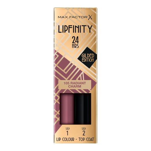 Max Factor Lipfinity 24HRS Lip Colour 4,2 g dlouhotrvající rtěnka s balzámem pro ženy 105 Radiant Charm