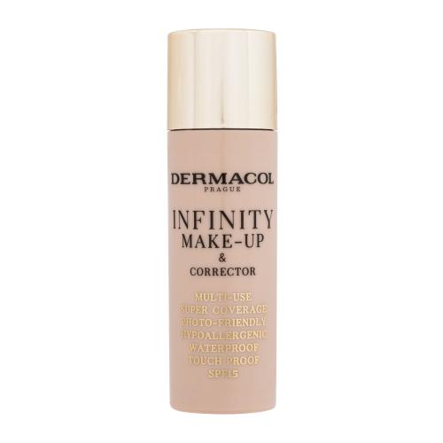 Dermacol Infinity Make-Up & Corrector 20 g vysoce krycí make-up a korektor 2v1 pro ženy 04 Bronze