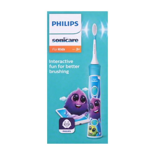 Philips Sonicare For Kids HX6322/04 Green 1 ks sonický elektrický zubní kartáček s bluetooth pro děti