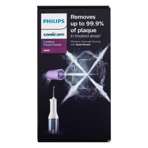 Philips Sonicare Cordless Power Flosser 3000 HX3826/31 White 1 ks přenosná ústní sprcha pro čištění mezizubních prostor unisex