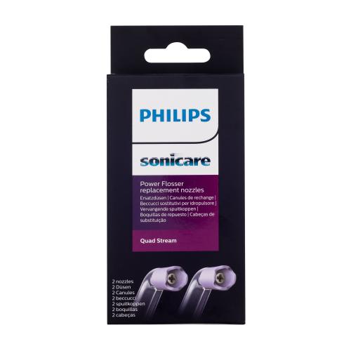 Philips Sonicare Power Flosser Replacement Nozzles Quad Stream HX3062/00 náhradní trysky pro ústní sprchu unisex náhradní trysky Quad Stream k ústní sprše 2 ks
