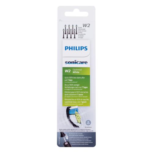 Philips Sonicare Optimal White W2 HX6068/13 Black náhradní hlavice na sonický elektrický zubní kartáček unisex náhradní hlavice Sonicare W2 Optimal White 8 ks