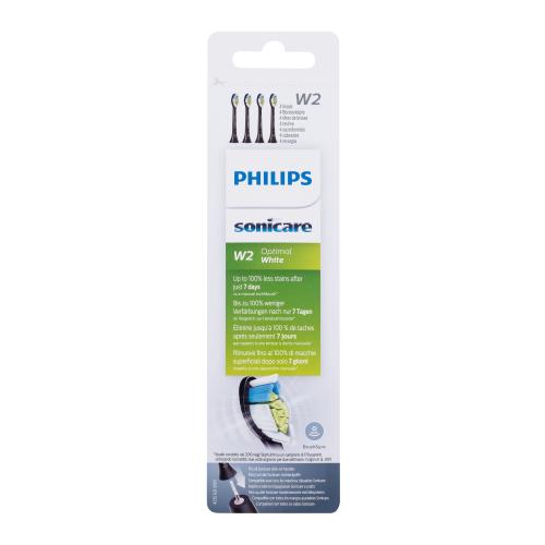 Philips Sonicare Optimal White W2 HX6064/11 Black náhradní hlavice na sonický elektrický zubní kartáček unisex náhradní hlavice Sonicare W2 Optimal White 4 ks