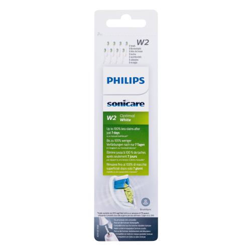 Philips Sonicare Optimal White W2 HX6068/12 White náhradní hlavice na sonický elektrický zubní kartáček unisex náhradní hlavice Sonicare W2 Optimal White 8 ks