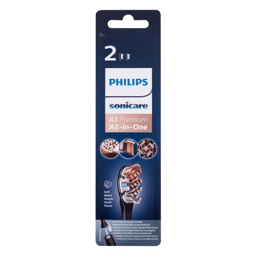 Philips Sonicare A3 premium All-in-One HX9092/11 Black náhradní hlavice na sonický elektrický zubní kartáček unisex náhradní hlavice Sonicare A3 Premium All-in-One 2 ks