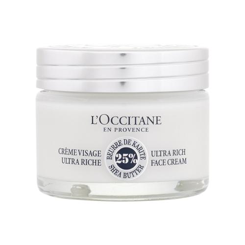 L'Occitane Shea Butter Ultra Rich Face Cream 50 ml vyživující pleťový krém pro ženy