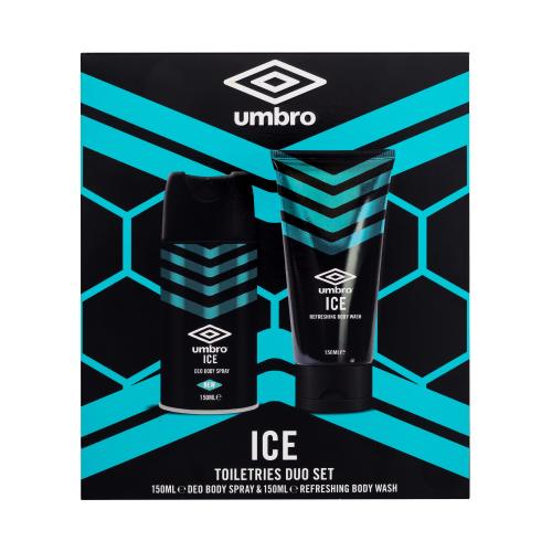 UMBRO Ice dárková kazeta deospray pro muže deodorant 150 ml + sprchový gel 150 ml