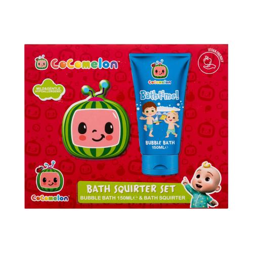 Cocomelon Bath Squirter Duo Set dárková kazeta pro děti pěna do koupele Bathtime! Bubble Bath 150 ml + hračka do vany
