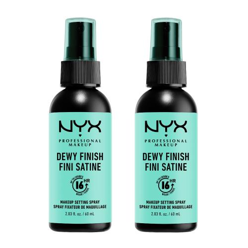 NYX Professional Makeup Dewy Finish set pro ženy 2x fixátor make-upu 60 ml
