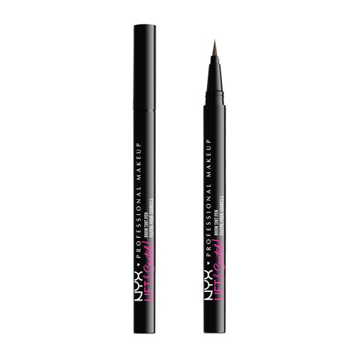 NYX Professional Makeup Lift & Snatch! set pro ženy 2x tužka na obočí 1 ml Odstín 06 Ash Brown