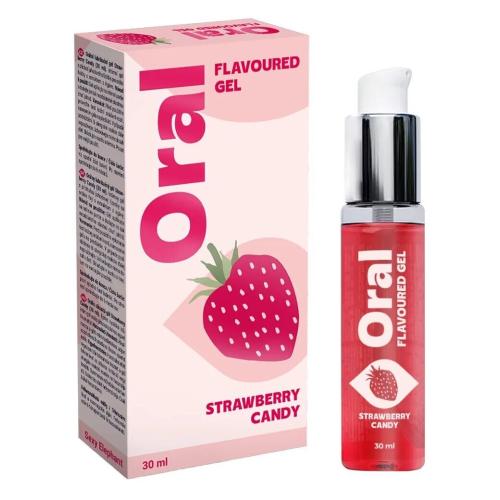Sexy Elephant Oral Flavoured Gel Strawberry Candy 30 ml orální lubrikační gel s příchutí jahodových bonbonů unisex
