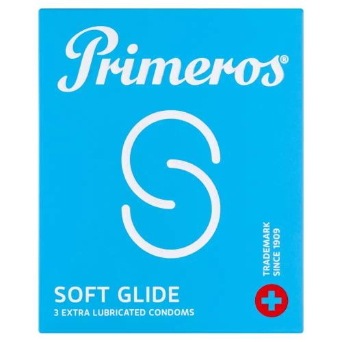 Primeros Soft Glide ultra tenké kondomy s extra lubrikací pro muže kondom 3 ks