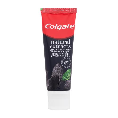 Colgate Natural Extracts Charcoal & Mint 75 ml bělicí zubní pasta s přírodním uhlím z bambusu a minerály unisex