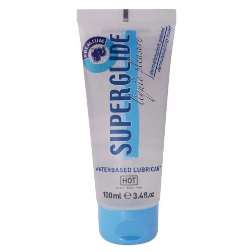Hot SuperGlide Premium 100 ml lubrikační gel na vodní bázi unisex