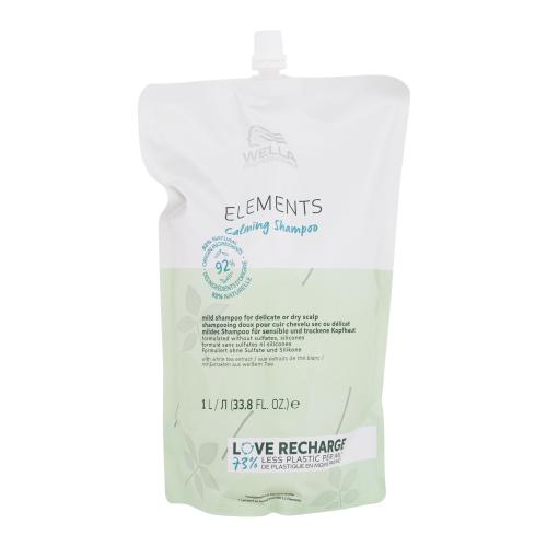 Wella Professionals Elements Calming Shampoo 1000 ml zklidňující šampon pro suchou a citlivou pokožku hlavy Náplň pro ženy