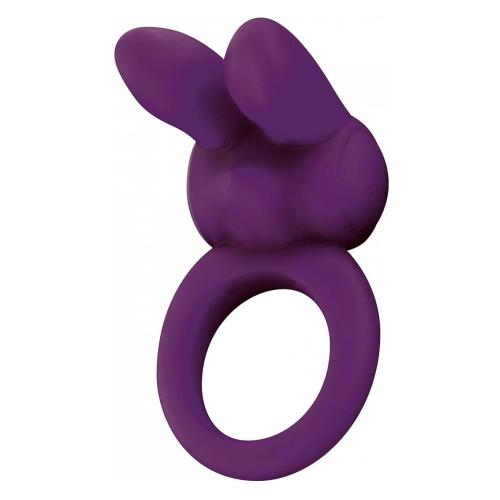 ToyJoy Eos The Rabbit C-Ring Purple 1 ks vibrační erekční kroužek se stimulátorem klitorisu pro muže