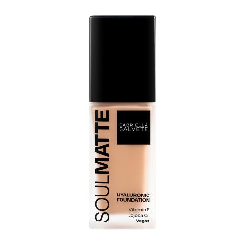 Gabriella Salvete Soulmatte Hyaluronic Foundation 30 ml hydratační a zmatňující make-up pro ženy 04 Warm Golden Sand