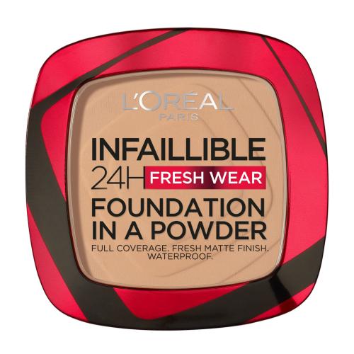 L'Oréal Paris Infaillible 24H Fresh Wear Foundation In A Powder 9 g dlouhotrvající pudrový make-up pro ženy 140 Golden Beige
