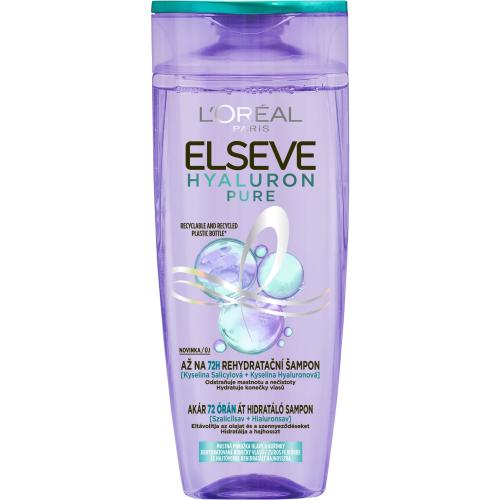 L'Oréal Paris Elseve Hyaluron Pure 250 ml šampon pro vlasy s mastnými kořínky a suchými konečky pro ženy