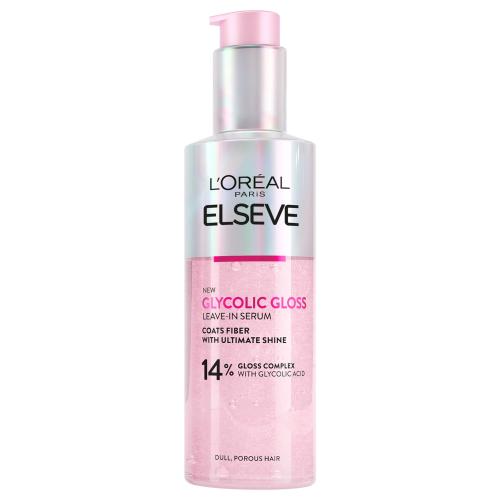 L'Oréal Paris Elseve Glycolic Gloss Leave-In Serum 150 ml obnovující sérum pro lesklé vlasy pro ženy