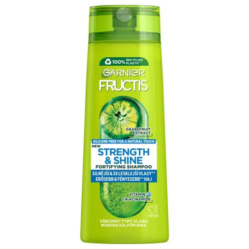 Garnier Fructis Strength & Shine Fortifying Shampoo 250 ml šampon pro posílení a lesk vlasů pro ženy