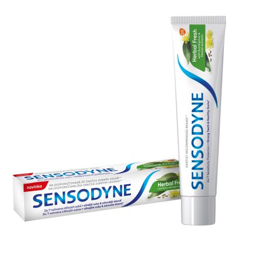 Sensodyne Herbal Fresh 75 ml osvěžující zubní pasta pro citlivé zuby unisex