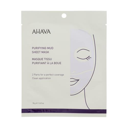 AHAVA Purifying Mud Sheet Mask 18 g čisticí pleťová maska pro ženy