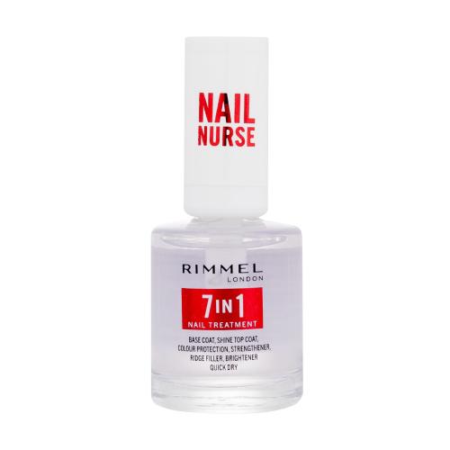 Rimmel London Nail Nurse 7in1 Nail Treatment 12 ml víceúčelový pečující lak na nehty pro ženy