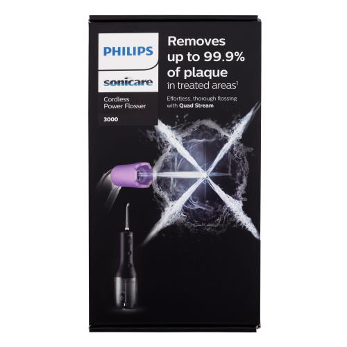 Philips Sonicare Cordless Power Flosser 3000 HX3826/33 Black 1 ks přenosná ústní sprcha pro čištění mezizubních prostor unisex