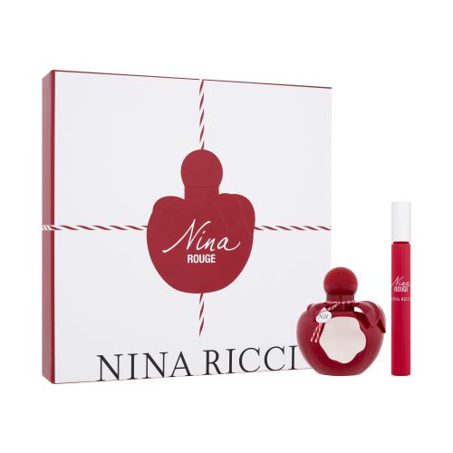 Nina Ricci Nina Rouge dárková kazeta pro ženy toaletní voda 50 ml + toaletní voda 10 ml