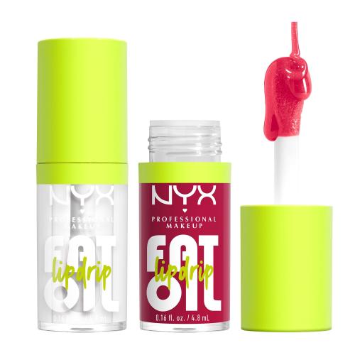 NYX Professional Makeup Fat Oil Lip Drip set pro ženy olej na rty 4,8 ml Odstín 01 My Main + olej na rty 4,8 ml Odstín 05 Newsfeed